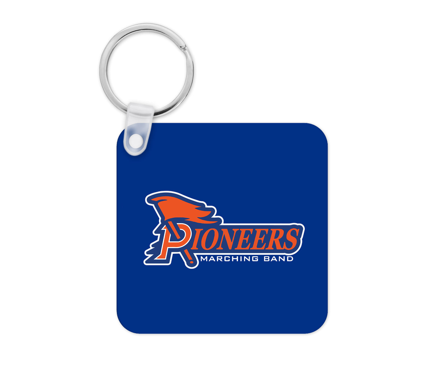 Olentangy Orange High School Marching Pioneers Vegan Leather Keychain