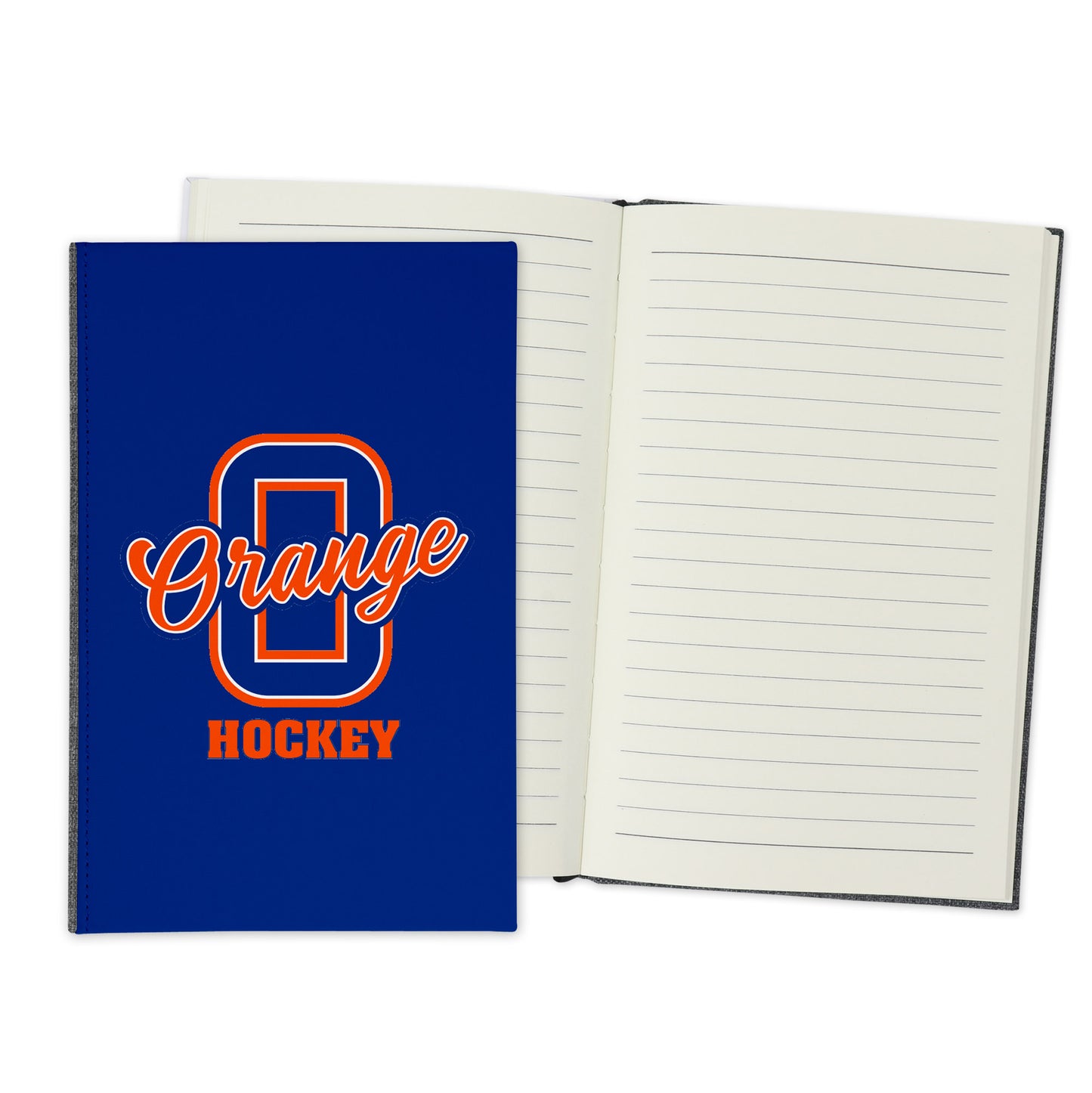 Olentangy Orange High School Pioneers Ice Hockey Lined Notebook Journal