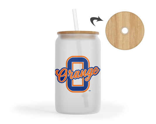 Olentangy Orange High School Pioneers Glass Iced Coffee Tumbler