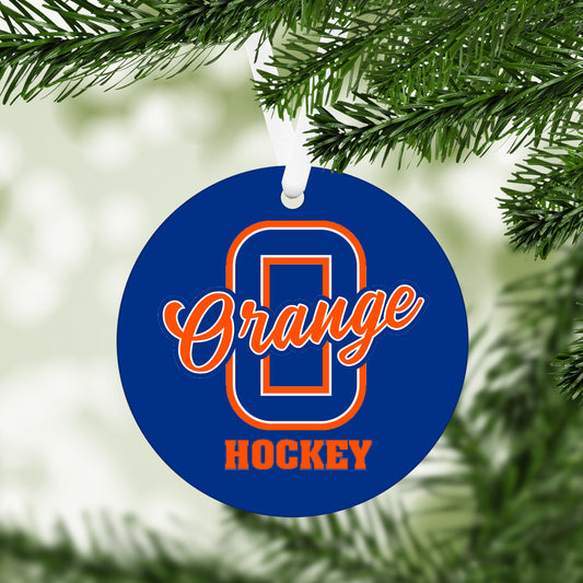 Olentangy Orange High School Hockey Ornament