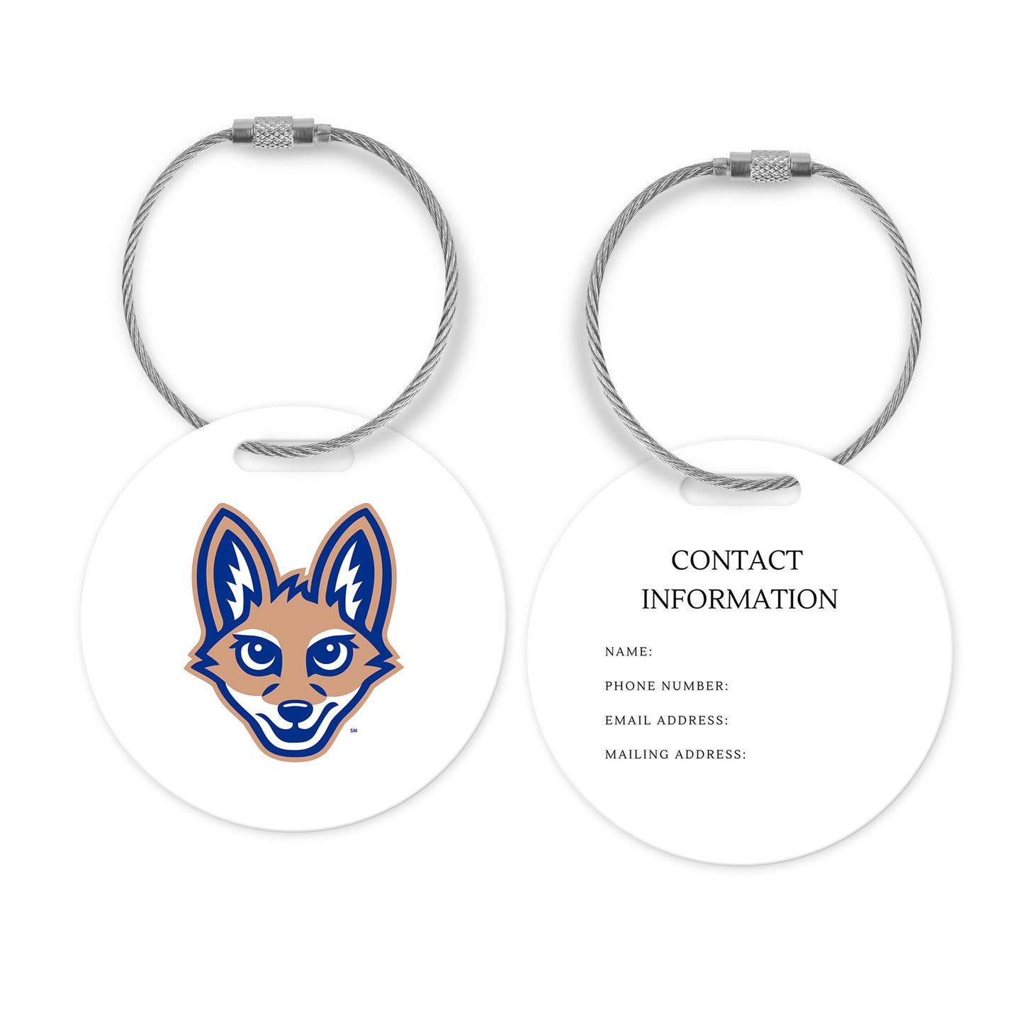Olentangy Peachblow Crossing Elementary School Athletic Bag Tag Luggage Tag