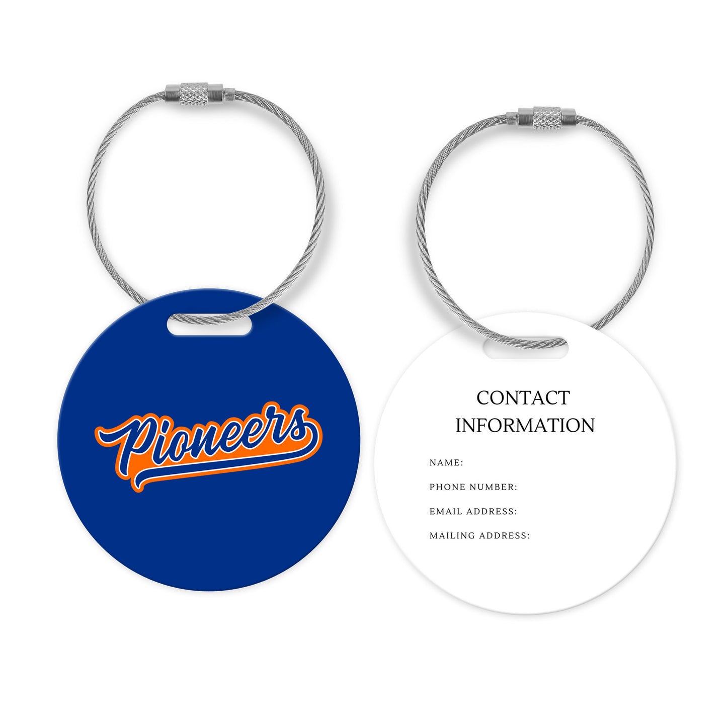 Olentangy Orange High School Pioneers Athletic Bag Tag Luggage Tag