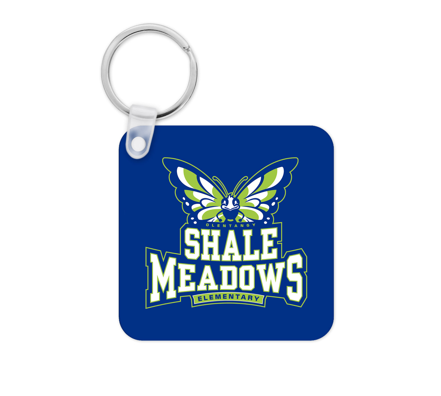 Olentangy Shale Meadows Elementary School Vegan Leather Keychain