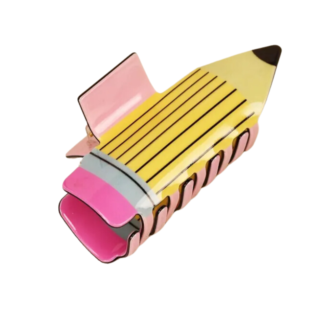 Teacher School Pencil Hair Clip Hair Claw