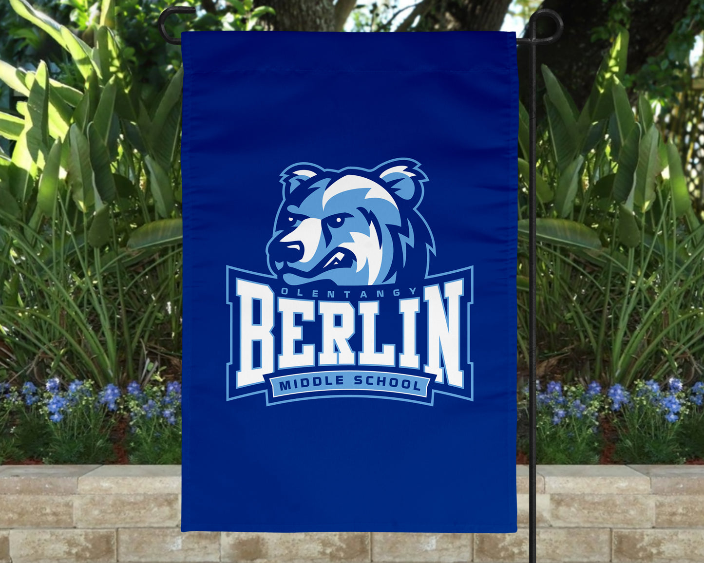 Olentangy Berlin Middle School Bruins Garden Flag Yard Flag Outdoor Flag