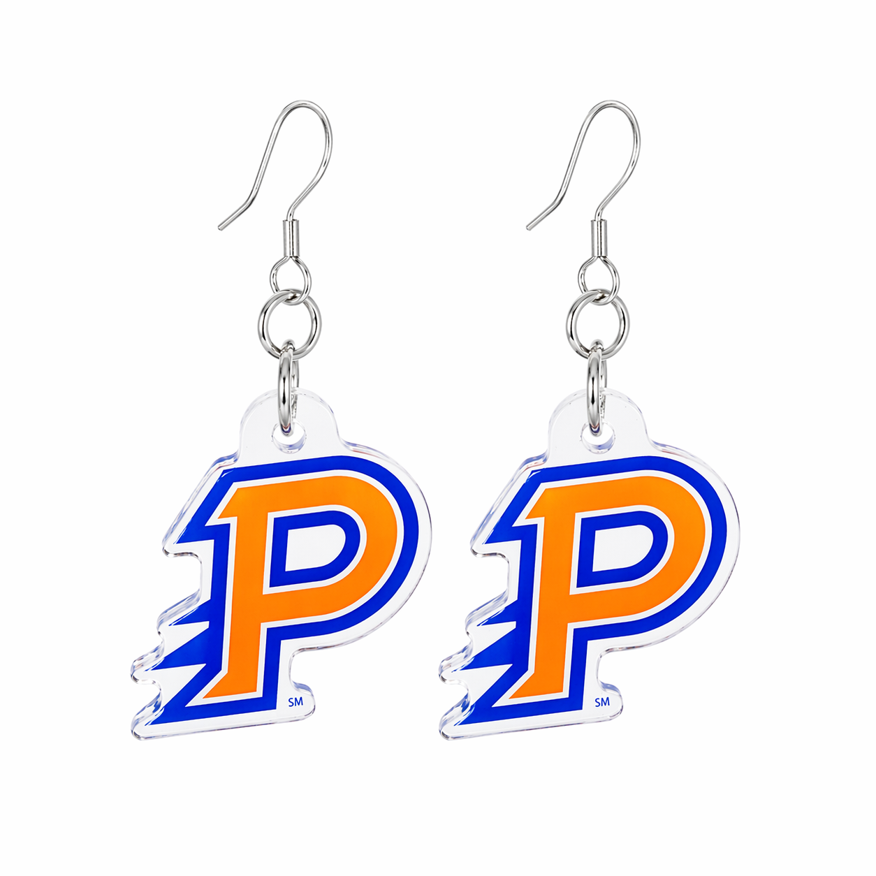 Olentangy Orange High School Pioneers Athletics Logo Spirit Earrings