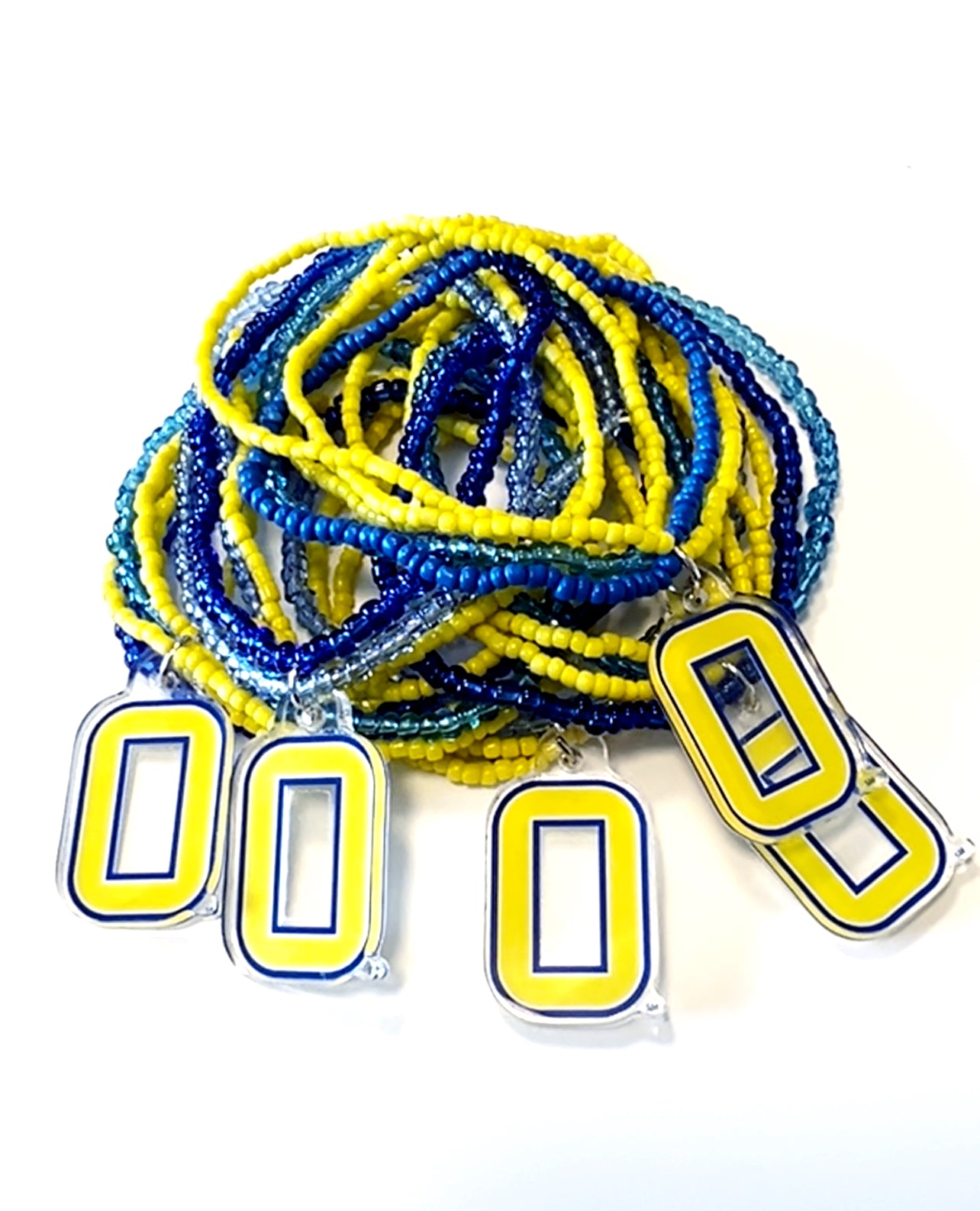 Olentangy High School Braves Logo Beaded Bracelet Stack