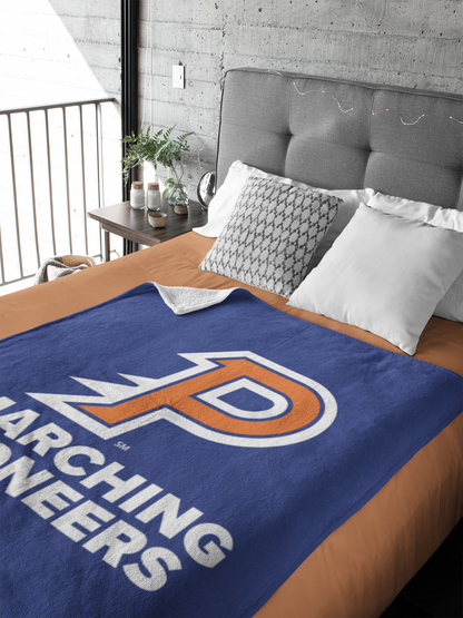 Olentangy Orange High School Marching Pioneers Sherpa Fleece Blanket – 50x60"