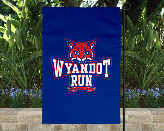 Olentangy Wyandot Run Elementary School Wildcats Garden Flag Yard Flag Outdoor Flag